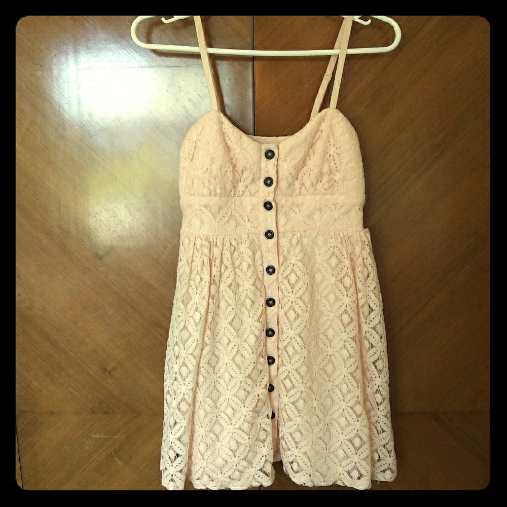 Lace Button Down Dress